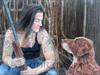 Theresa & Poseidon 14X16 oil on panel