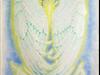 John's wings 18X24 pastel, gold leaf and color pencil